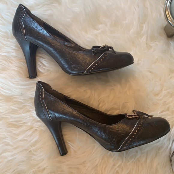 Aeya By San Women’s Beautiful Brown High Heel Shoes Size 39 EU - Picture 4 of 12